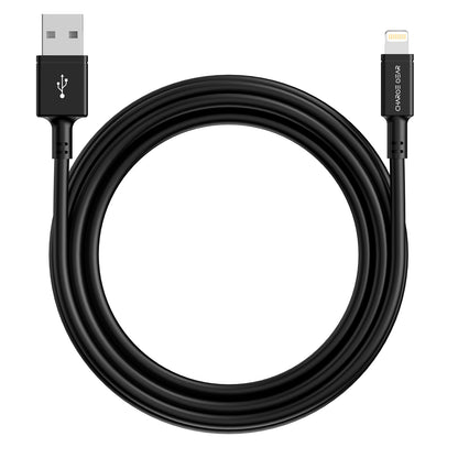 ZIRO SERIES: ATYPE TO LIGHTNING 2 METRE CABLE BLACK