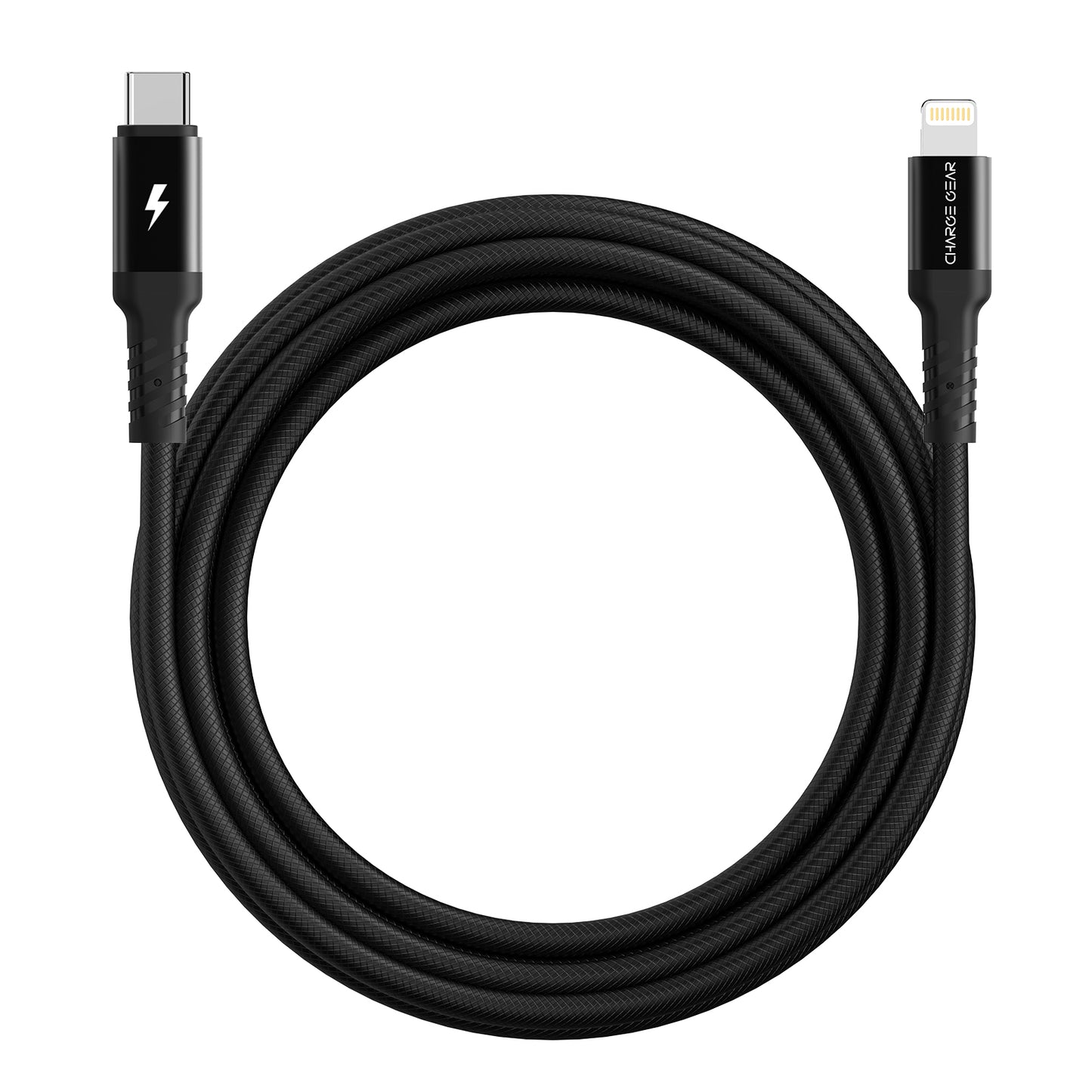 ZEVA SERIES: CTYPE TO LIGHTNING 2 METRE CABLE BLACK