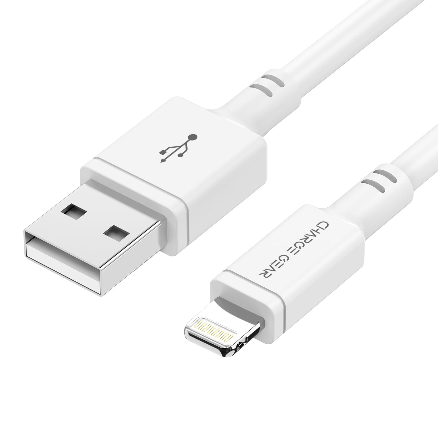 ZIRO SERIES: ATYPE TO LIGHTNING 1 METRE CABLE WHITE