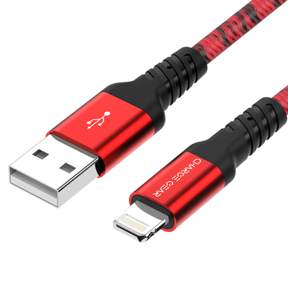 ZEVA SERIES: ATYPE TO LIGHTNING 2 METRE CABLE RED