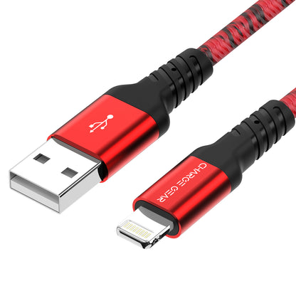 ZEVA SERIES: ATYPE TO LIGHTNING 1 METRE CABLE RED