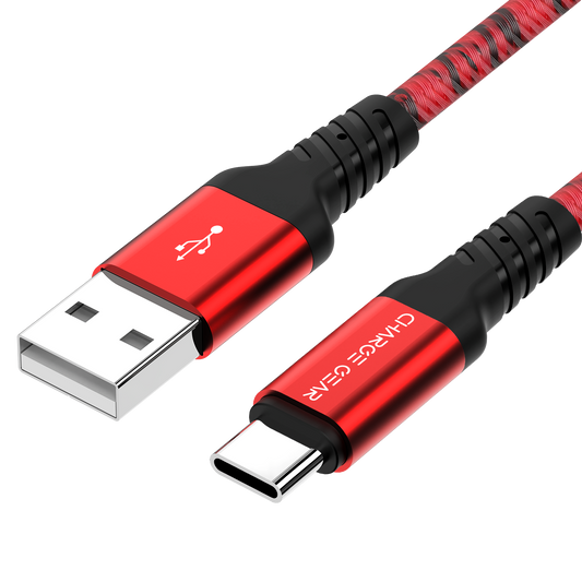 ZEVA SERIES: ATYPE TO CTYPE 1 METRE CABLE RED