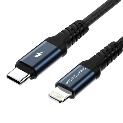 ZEVA SERIES: CTYPE TO LIGHTNING 1 METRE CABLE BLUE