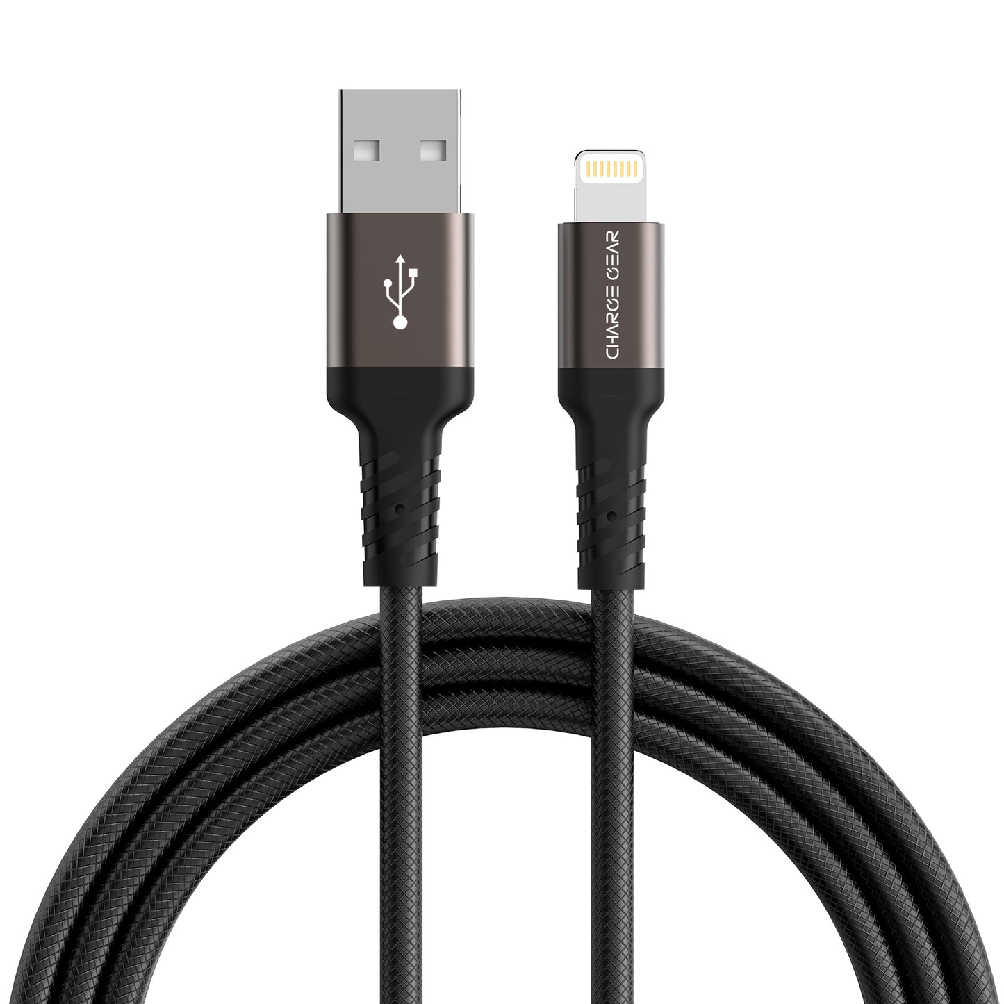 ZEVA SERIES: ATYPE TO LIGHTNING 2 METRE CABLE GREY