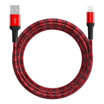 ZEVA SERIES: ATYPE TO LIGHTNING 1 METRE CABLE RED