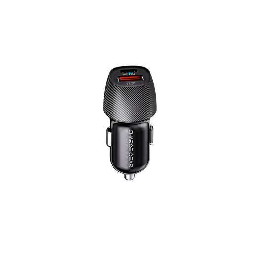 CHARGEGEAR 20W PD CAR CHARGER WITH 1X USB-A QC3.0 PORT & TYPE-C 20W PD PORT
